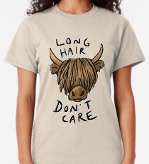Long Hair Don't Care - the Highland Cow Classic T-Shirt