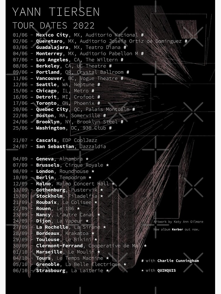"Tour Dates 2022" Poster for Sale by VioletEdwards21 Redbubble