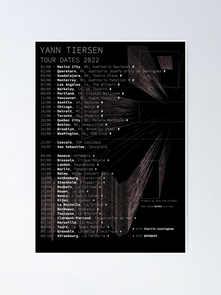 "Tour Dates 2022" Poster for Sale by VioletEdwards21 Redbubble