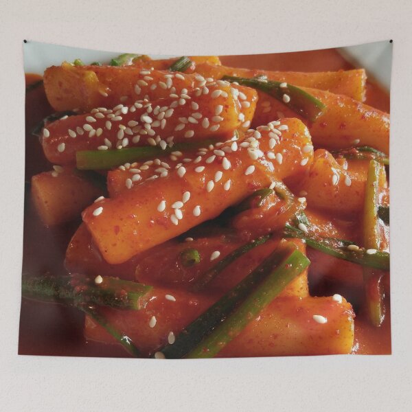 Item preview, Korean Spicy Stir Fried Rice Cakes Tteok-bokki - Food Lover designed and sold by Cawaiico.