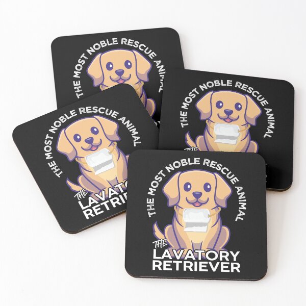 Item preview, The Lavatory Retriever Most Nobel Rescue Animal Labrador Funny Design designed and sold by alltheprints.