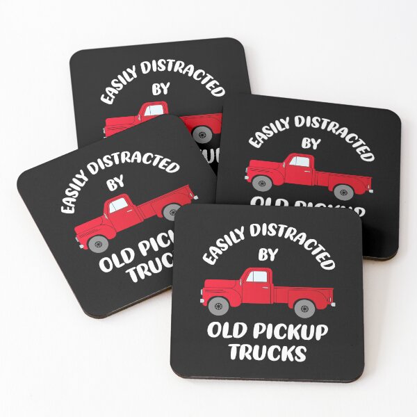 Item preview, Easily Distracted by Old Pickup Trucks - Trucks Vintage - Retro Truck Lovers - Farmer Father's Day - Farming Christmas Gift - Farm Dad designed and sold by Smartmerch99.