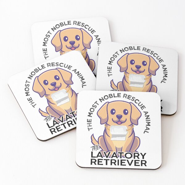 Item preview, The Lavatory Retriever Most Nobel Rescue Animal Labrador Funny Design designed and sold by alltheprints.