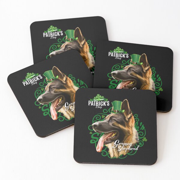 Item preview, St Patrick's Day Irish Saint Patrick Shamrock Brown GSD Fun designed and sold by Barnissim.