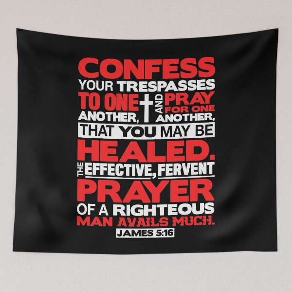 Item preview, James 5:16 Pray For One Another designed and sold by plushism.