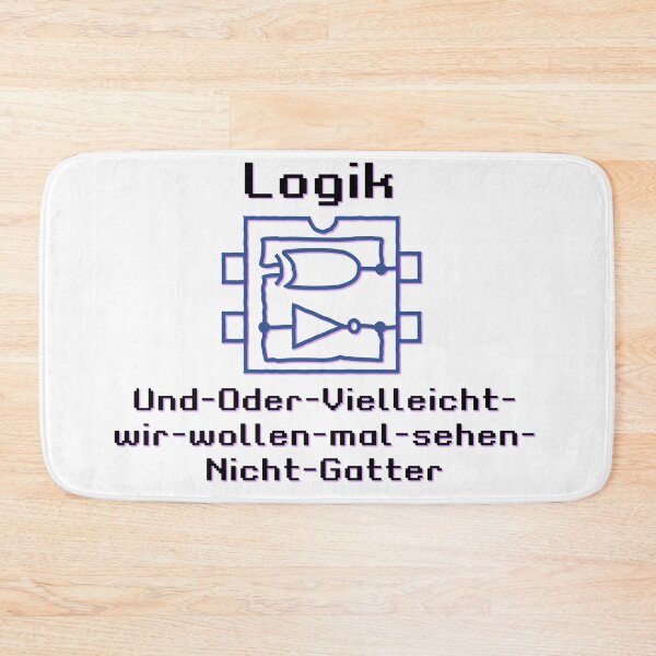 Item preview, Funny fun logic gates with boolean functions And-Or-Maybe-let's-see-Not-Gates | dark theme in German designed and sold by sopfanna.