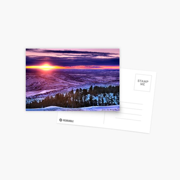 Winter's Rainbow Of Color Postcard