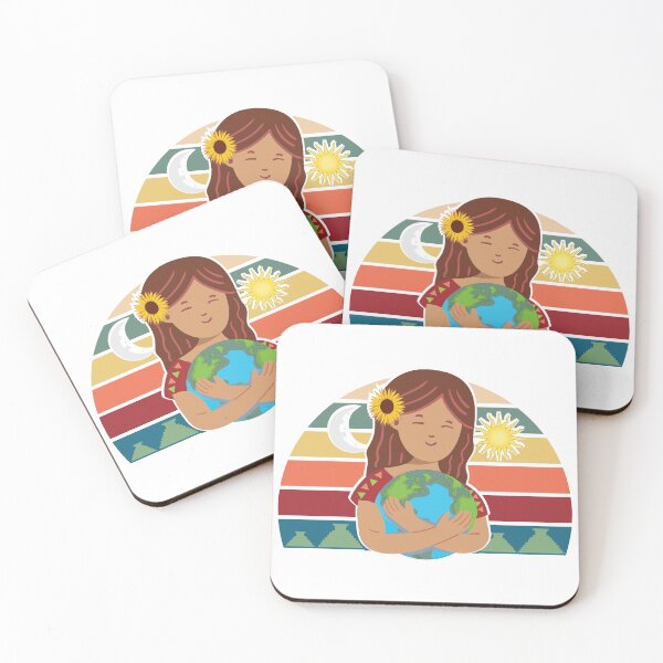 Item preview, Pachamama Earth Mother Incan God Sunflower Spiritual Environmentalist designed and sold by alltheprints.