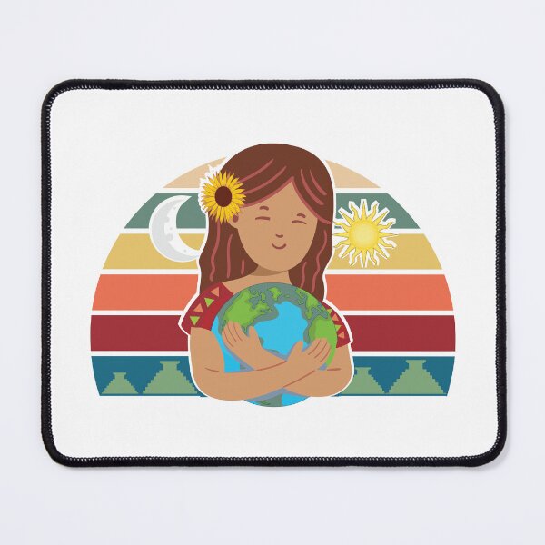 Item preview, Pachamama Earth Mother Incan God Sunflower Spiritual Environmentalist designed and sold by alltheprints.
