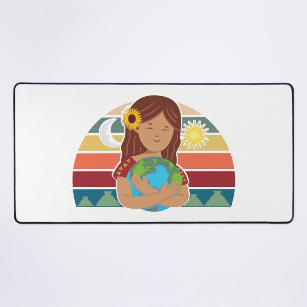 Item preview, Pachamama Earth Mother Incan God Sunflower Spiritual Environmentalist designed and sold by alltheprints.
