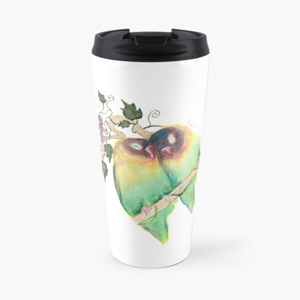 LOVE BIRDS WITH GRAPEVINE Travel Mug
