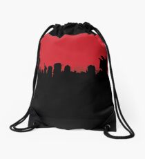Mega City Skyline Drawstring Bag
