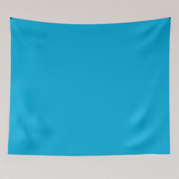 Item preview, Plain Solid Color Cyan Blue 4 designed and sold by mimihuang creations.
