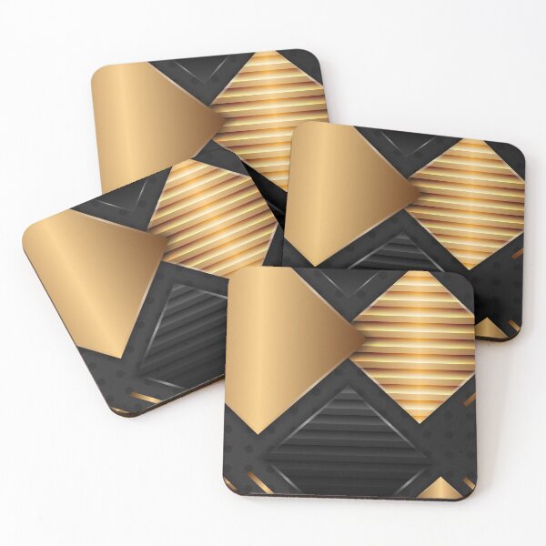 Item preview, Abstract gold and black designed and sold by FGCART.
