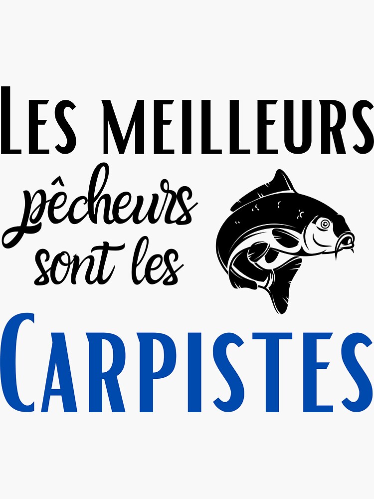 "The best are the carp anglers, fishing men gift" Sticker for Sale by tets Redbubble