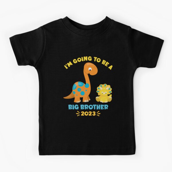 I'm Going To Be A Big brother 2023 cute dinosaurs Kids T-Shirt