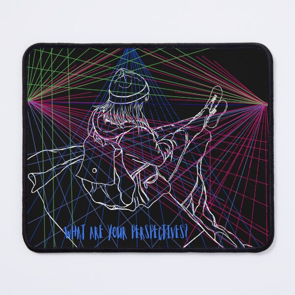 Item preview, What are your perspectives? Artwork. White on black designed and sold by KateQR.