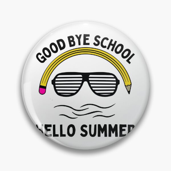 Item preview, Good Bye School Hello Summer Sticker 1 designed and sold by WendaxStreet.