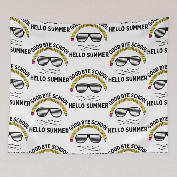 Item preview, Good Bye School Hello Summer Sticker 1 designed and sold by WendaxStreet.