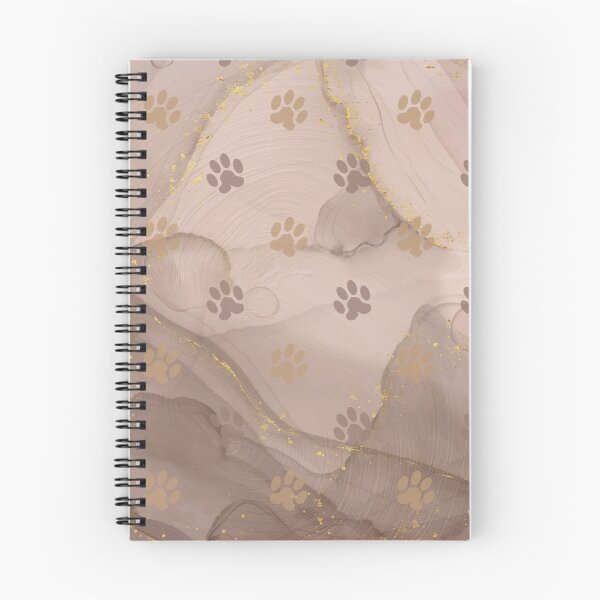 Item preview, brown watercolor background with dog and cat paw print designed and sold by Beeroclock.