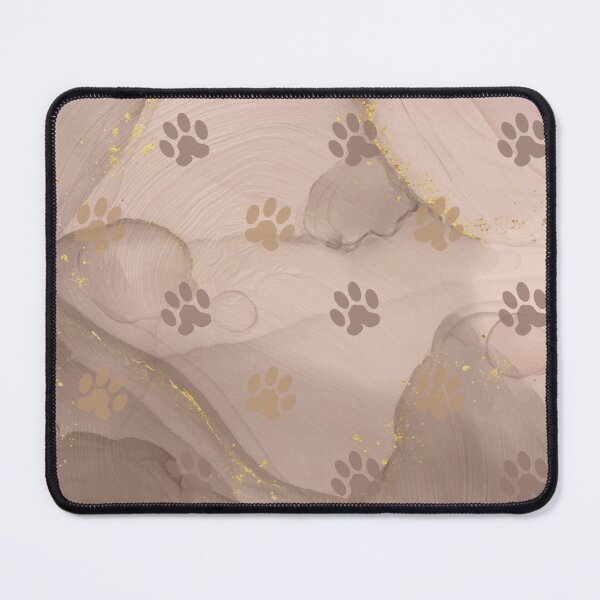 Item preview, brown watercolor background with dog and cat paw print designed and sold by Beeroclock.