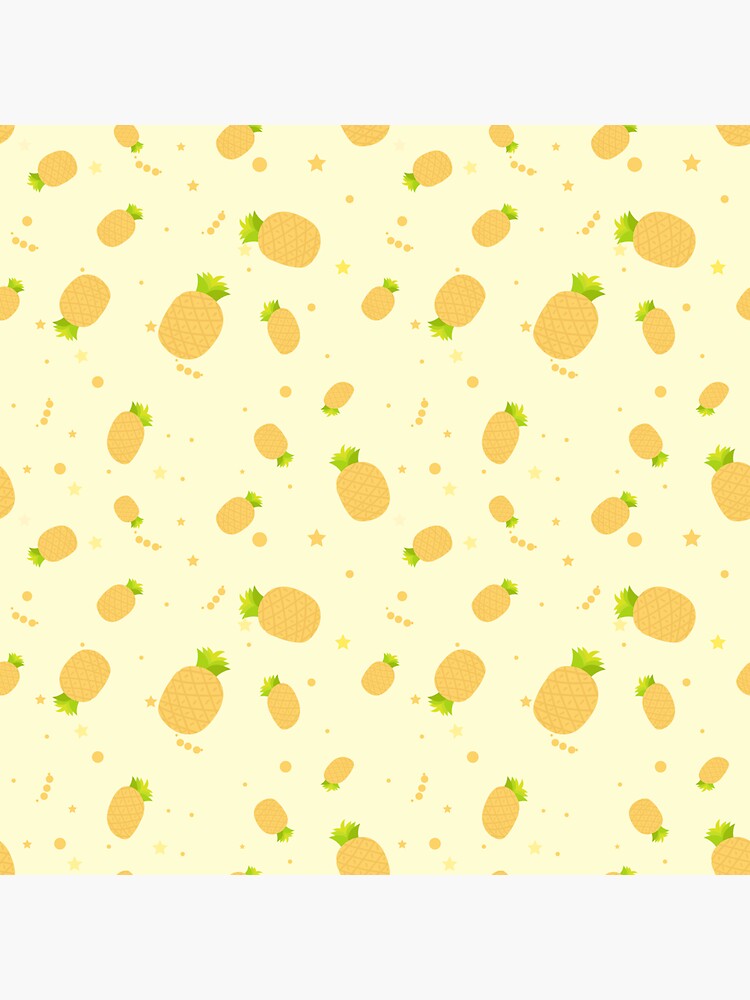 Seamless Pattern Of Cute Hand Draw Doodle Summer Pineapple Fruits Sticker For Sale By Ppworld 7707