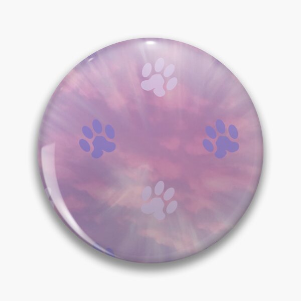 Item preview, retro purple swirl background dog and cat paw print designed and sold by Beeroclock.