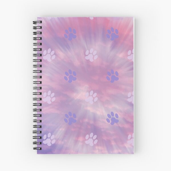 Item preview, retro purple swirl background dog and cat paw print designed and sold by Beeroclock.