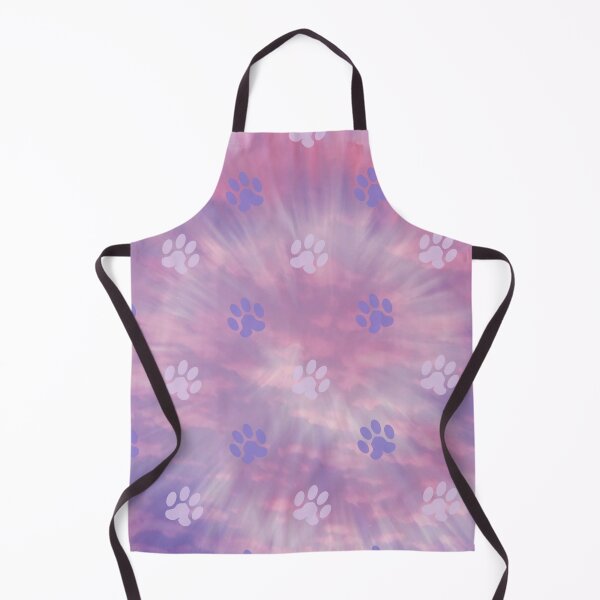 Item preview, retro purple swirl background dog and cat paw print designed and sold by Beeroclock.