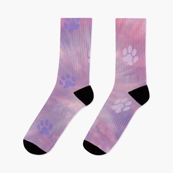 Item preview, retro purple swirl background dog and cat paw print designed and sold by Beeroclock.