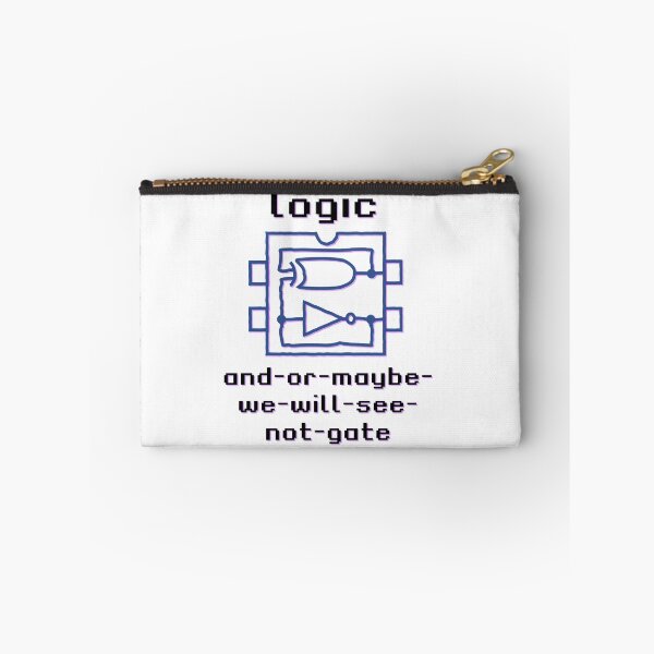 Item preview, Funny fun logic logic gates with boolean functions and-or-maybe-we-will-see-not-gate | dark theme in english designed and sold by sopfanna.