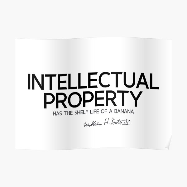 intellectual property - bill gates Poster