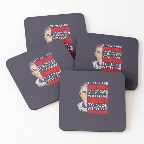 Item preview, Ruth Bader Ginsburg If You Are Neutral In Situations Of Injustice You Have Chosen The Side Of The Oppressor Love designed and sold by Isabeliu12.