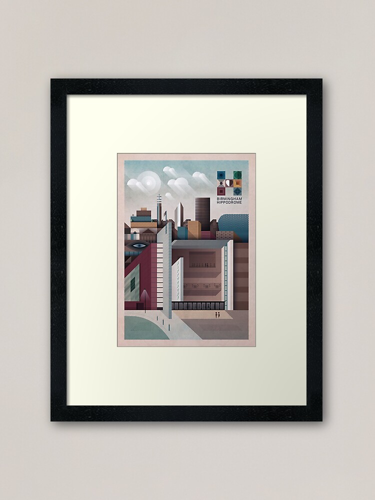 Alternate view of Birmingham Hippodrome Framed Art Print