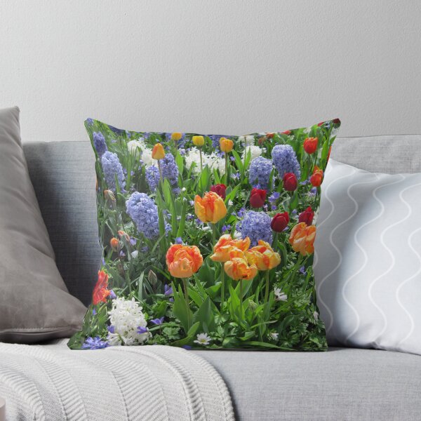 Item preview, Colourful Array of Tulips and Hyacinths - Keukenhof Gardens designed and sold by MidnightMelody.