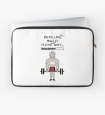 Rick and Morty. Installing muscles. Laptop Sleeve