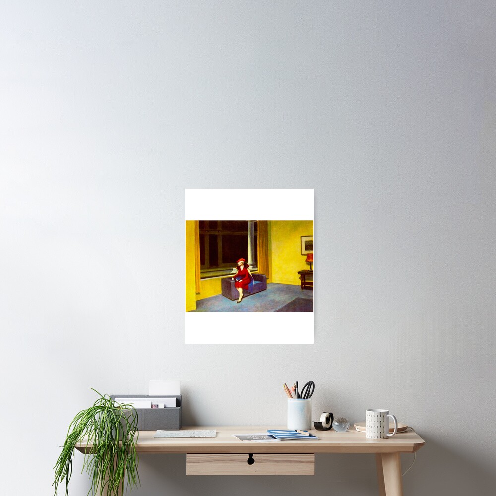 "HD EDWARD HOPPER Hotel Window 1955 " Poster for Sale by BlueBurtonCo