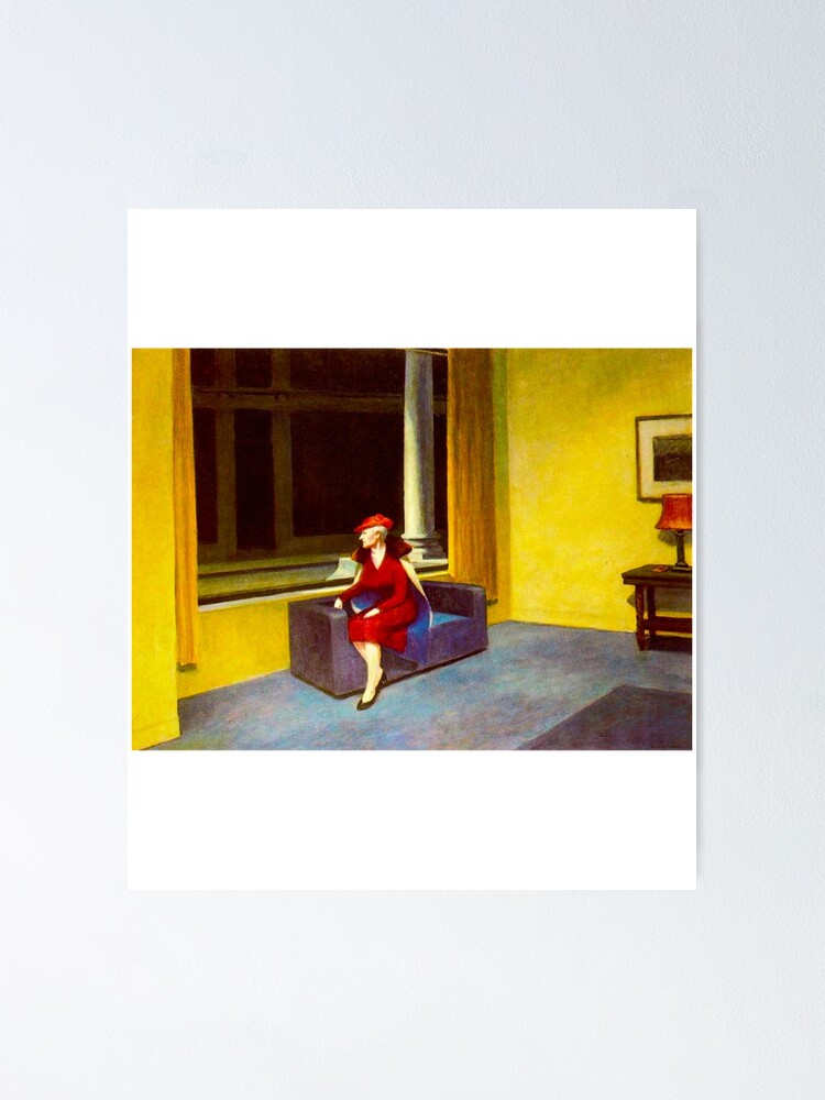 "HD EDWARD HOPPER Hotel Window 1955 " Poster for Sale by BlueBurtonCo