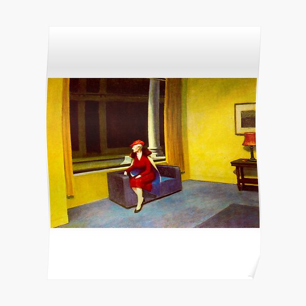 "HD EDWARD HOPPER Hotel Window 1955 " Poster for Sale by BlueBurtonCo