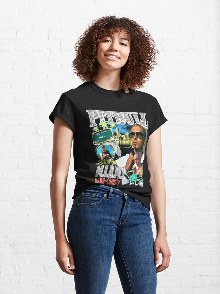 Discover Pitbull Tee, Mr Worldwide Retro Shirt, Mr 305 Pitbull Rap Shirt, Vintage Hip Hop 90s Style Shirt, Rap Lover Mens Womens Unisex Classic T-Shirt