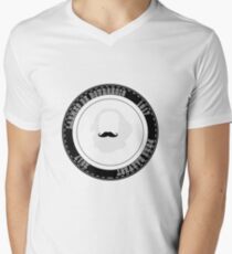 Tasse à café hipster communiste Men's V-Neck T-Shirt