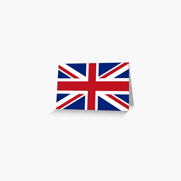 Union Jack. Union Flag. Flag of the United Kingdom, Britain, British flag. Pure and simple. Landscape format. Greeting Card