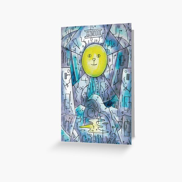 Major Arcana - XVIII - The Moon Greeting Card