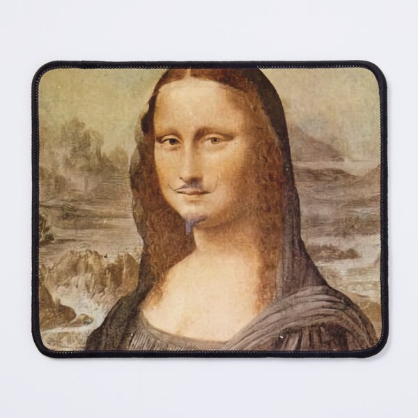 Item preview, Mona Lisa with Moustache | Marcel Duchamp designed and sold by BossyCatHome.