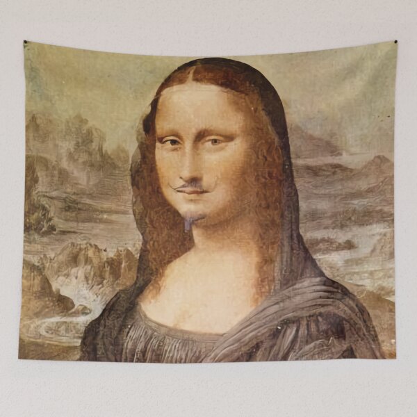 Item preview, Mona Lisa with Moustache | Marcel Duchamp designed and sold by BossyCatHome.