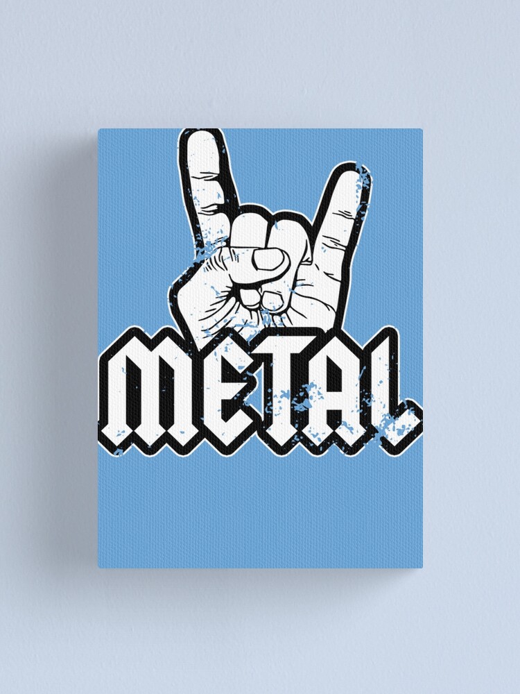 Metal Metalhead Devil Horns Festival Band Metal Essential T-Shirt Canvas  Print for Sale by LuiseHeck