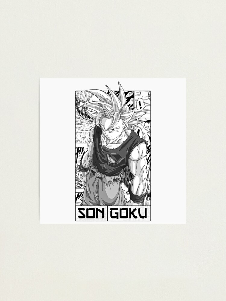 Goku manga panel drawing