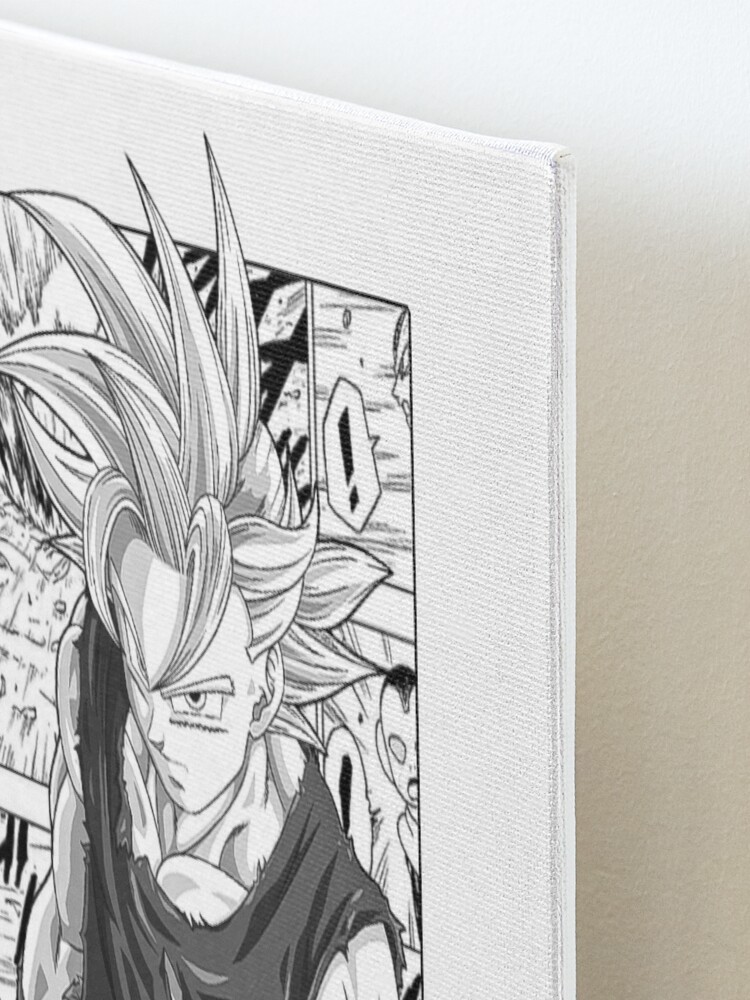 a very detailed pencil drawing of dragon ball z manga