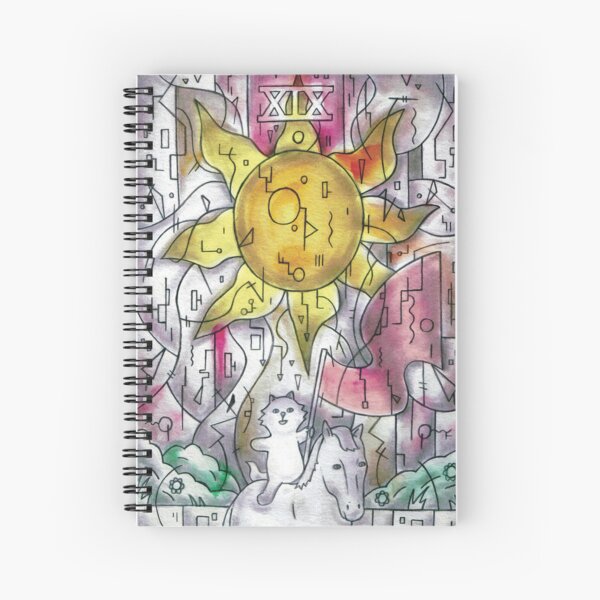 Major Arcana - XIX - The Sun Spiral Notebook