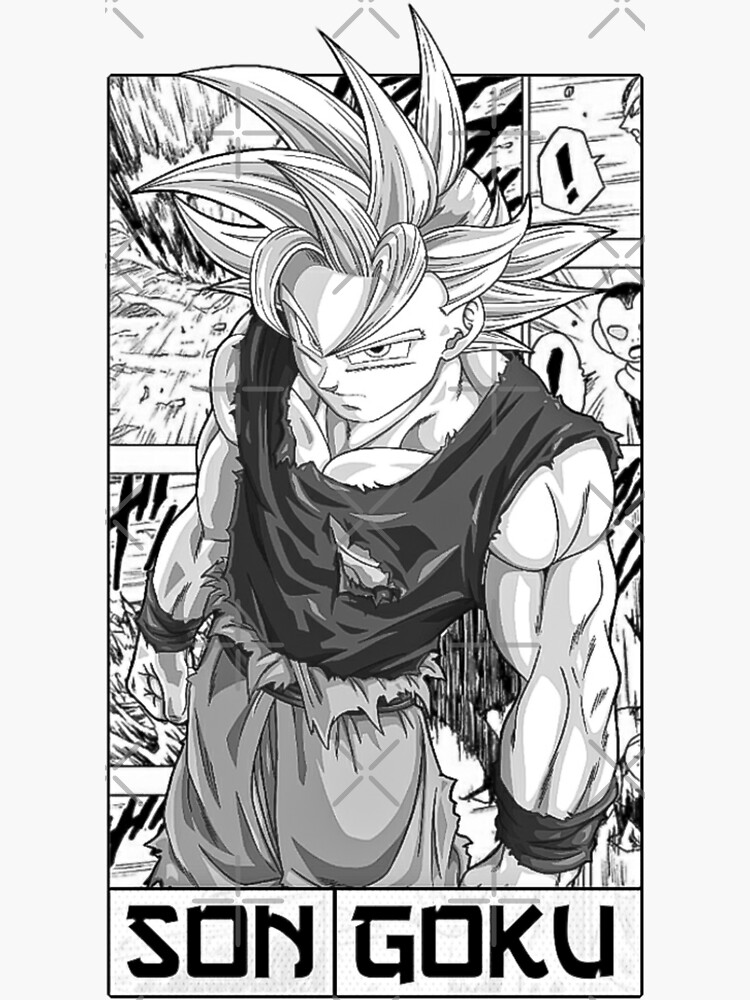 Pegatina for Sale con la obra «Dragon Ball Super Shonen Anime Mui Goku Manga  Arte del panel» de CataclasticArts ;)